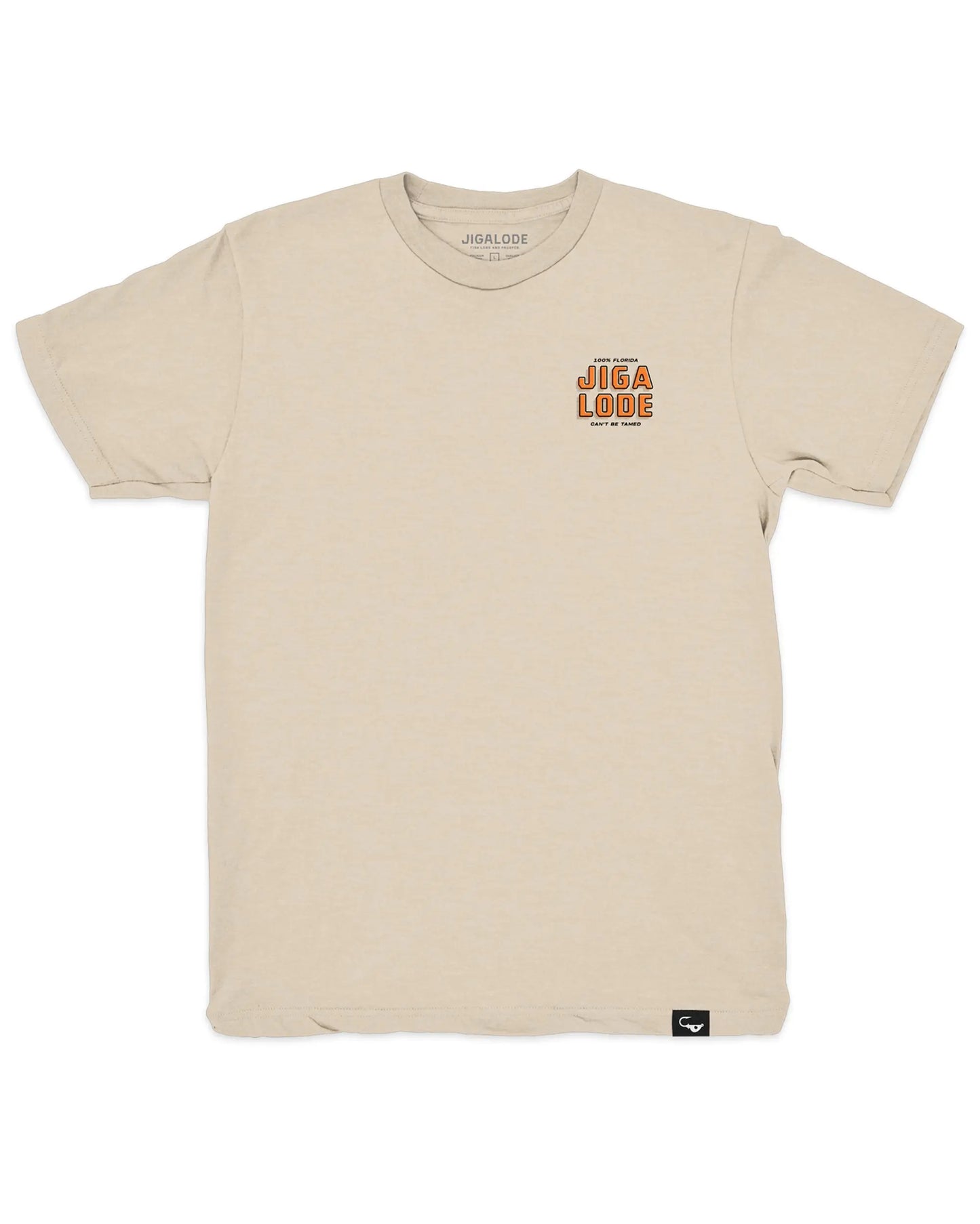 The Jigalode Florida Fly Tee. A fly fishing t-shirt in the shape of Florida