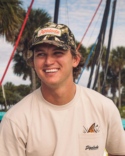 Fish Long Camo Snapback